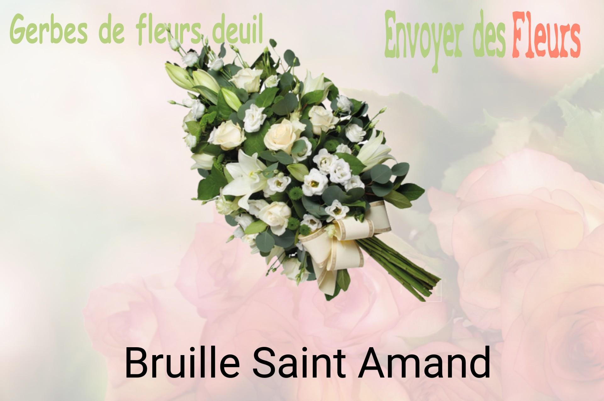 Gerbe de fleurs de deuil livrée à Bruille-Saint-Amand